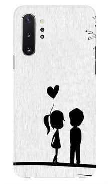 Cute Kid Couple Mobile Back Case for Samsung Galaxy Note 10 (Design - 283)