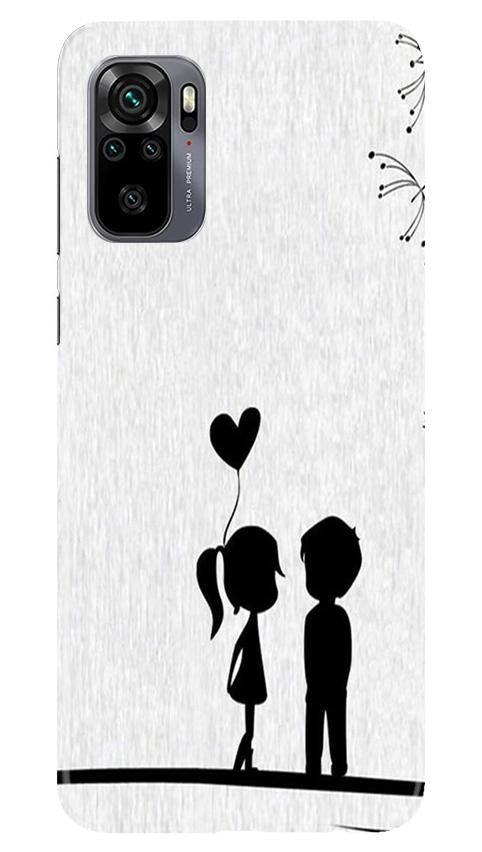 Cute Kid Couple Case for Redmi Note 10 (Design No. 283)