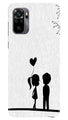 Cute Kid Couple Case for Redmi Note 10 (Design No. 283)