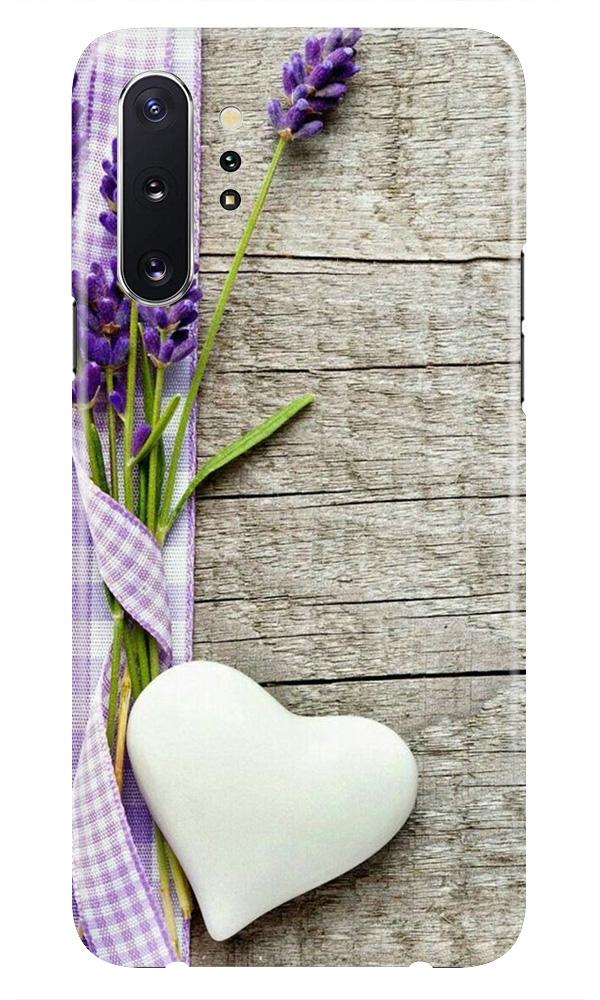 White Heart Case for Samsung Galaxy Note 10 (Design No. 298)