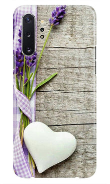 White Heart Mobile Back Case for Samsung Galaxy Note 10 (Design - 298)