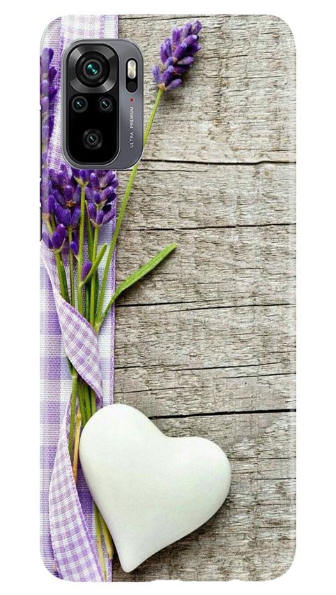 White Heart Case for Redmi Note 10 (Design No. 298)