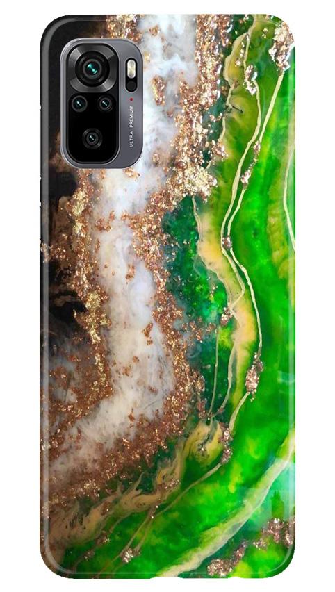 Marble Texture Mobile Back Case for Redmi Note 10 (Design - 307)