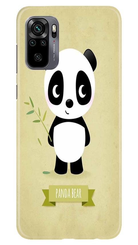 Panda Bear Mobile Back Case for Redmi Note 10 (Design - 317)