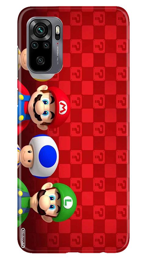 Mario Mobile Back Case for Redmi Note 10 (Design - 337)