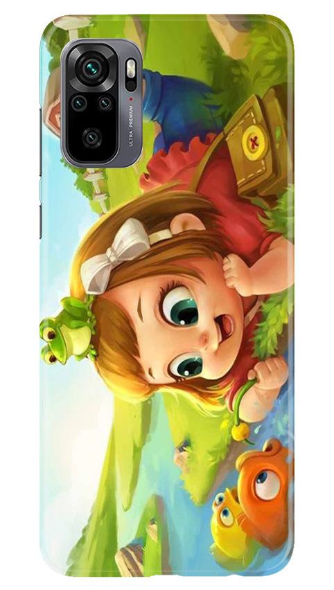 Baby Girl Mobile Back Case for Redmi Note 10 (Design - 339)