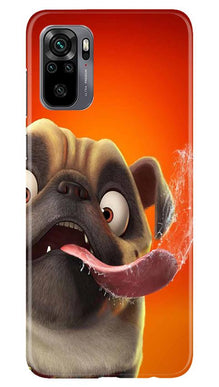 Dog Mobile Back Case for Redmi Note 10 (Design - 343)