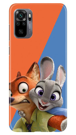 Cartoon Mobile Back Case for Redmi Note 10 (Design - 346)