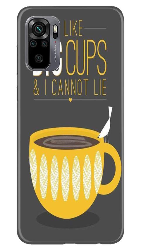 Big Cups Coffee Mobile Back Case for Redmi Note 10 (Design - 352)