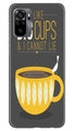 Big Cups Coffee Mobile Back Case for Redmi Note 10 (Design - 352)