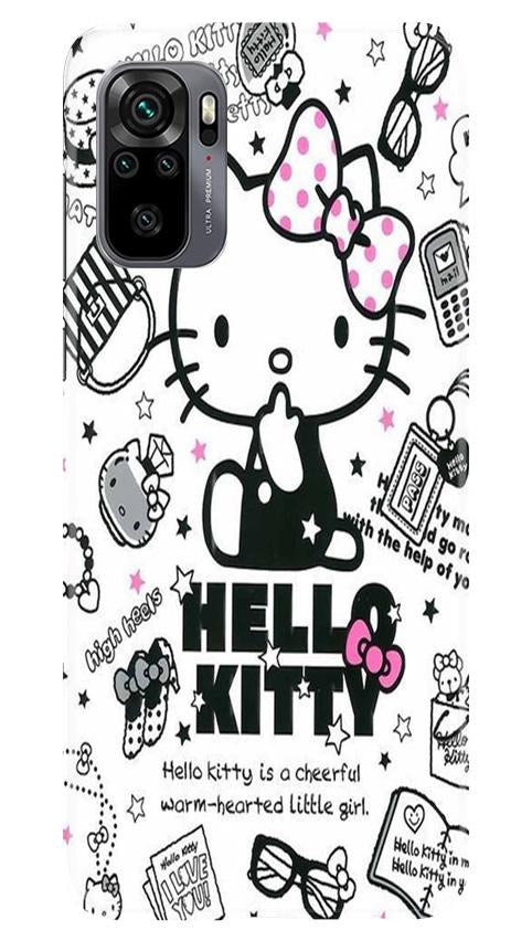 Hello Kitty Mobile Back Case for Redmi Note 10 (Design - 361)