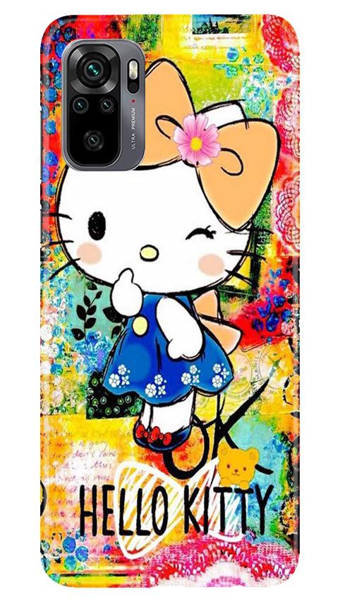 Hello Kitty Mobile Back Case for Redmi Note 10 (Design - 362)