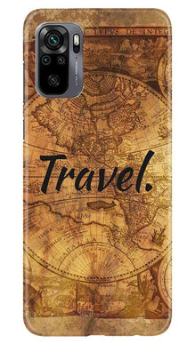 Travel Mobile Back Case for Redmi Note 10 (Design - 375)