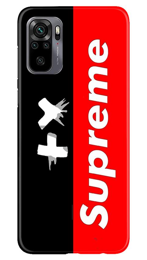 Supreme Mobile Back Case for Redmi Note 10 (Design - 389)
