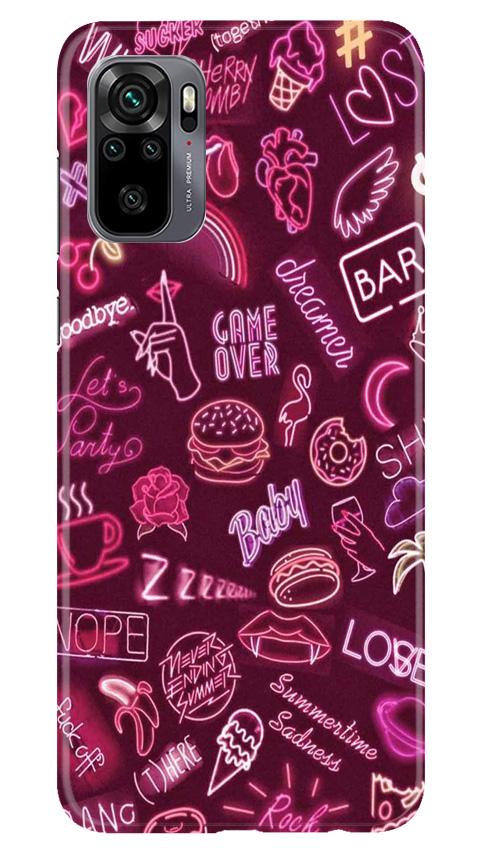 Party Theme Mobile Back Case for Redmi Note 10 (Design - 392)