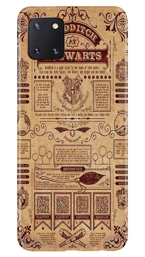 Hogwarts Mobile Back Case for Samsung Note 10 Lite (Design - 304)