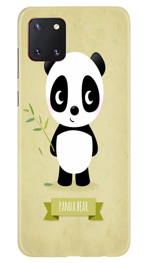 Panda Bear Mobile Back Case for Samsung Note 10 Lite (Design - 317)