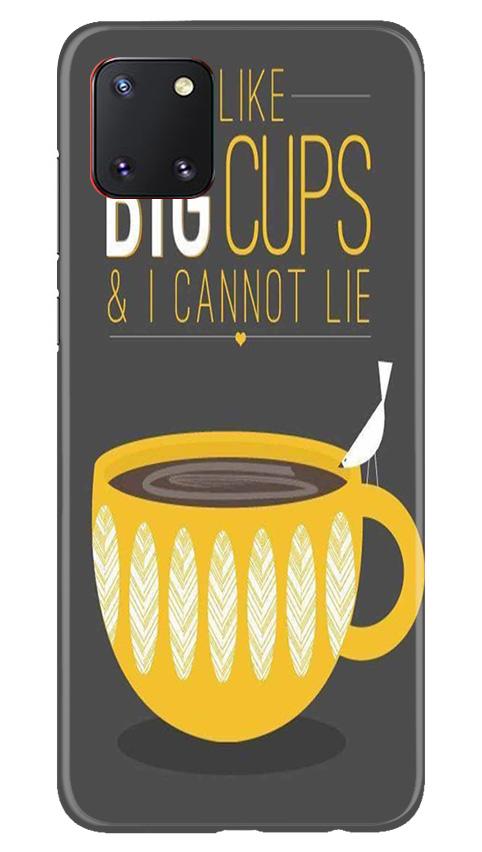 Big Cups Coffee Mobile Back Case for Samsung Note 10 Lite (Design - 352)