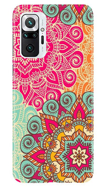 Rangoli art Mobile Back Case for Redmi Note 10 Pro Max (Design - 6)