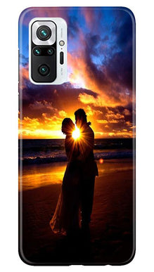 Couple Sea shore Mobile Back Case for Redmi Note 10 Pro Max (Design - 13)