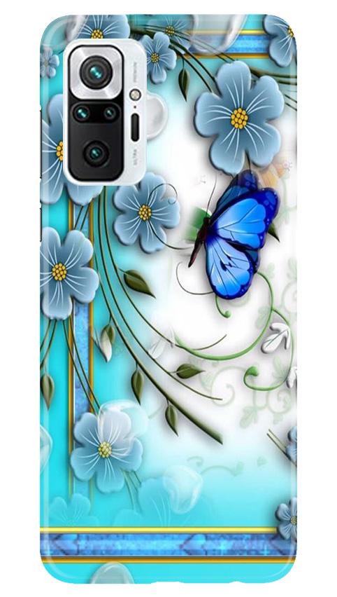 Blue Butterfly Case for Redmi Note 10 Pro