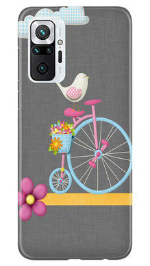 Sparron with cycle Mobile Back Case for Redmi Note 10 Pro Max (Design - 34)