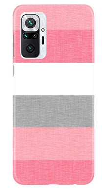 Pink white pattern Mobile Back Case for Redmi Note 10 Pro Max (Design - 55)
