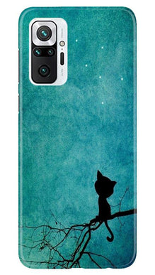 Moon cat Mobile Back Case for Redmi Note 10 Pro Max (Design - 70)