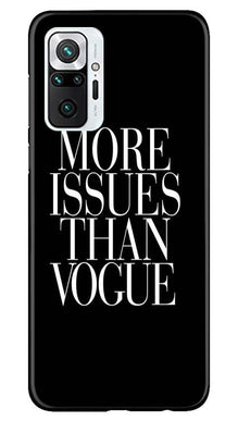 More Issues than Vague Mobile Back Case for Redmi Note 10 Pro Max (Design - 74)