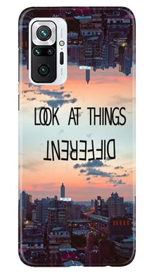 Look at things different Mobile Back Case for Redmi Note 10 Pro Max (Design - 99)