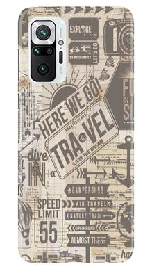 Travel Mobile Back Case for Redmi Note 10 Pro  (Design - 104)