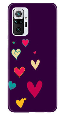 Purple Background Mobile Back Case for Redmi Note 10 Pro  (Design - 107)