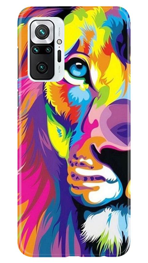 Colorful Lion Case for Redmi Note 10 Pro  (Design - 110)