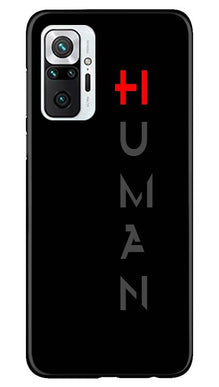 Human Mobile Back Case for Redmi Note 10 Pro Max  (Design - 141)