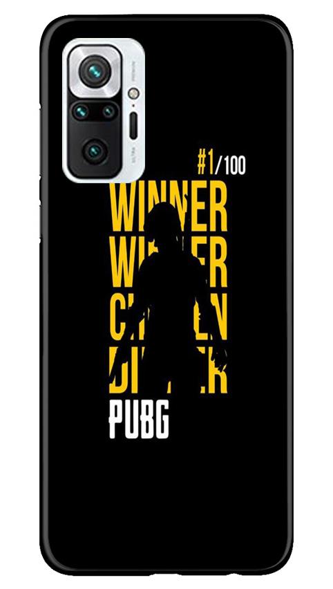 Pubg Winner Winner Case for Redmi Note 10 Pro  (Design - 177)