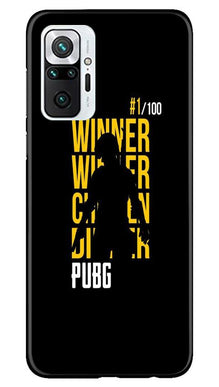 Pubg Winner Winner Mobile Back Case for Redmi Note 10 Pro Max  (Design - 177)