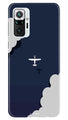 Clouds Plane Case for Redmi Note 10 Pro (Design - 196)