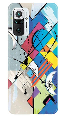 Modern Art Mobile Back Case for Redmi Note 10 Pro (Design - 235)