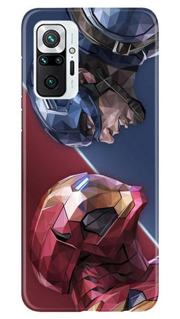 Ironman Captain America Case for Redmi Note 10 Pro (Design No. 245)