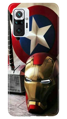 Ironman Captain America Mobile Back Case for Redmi Note 10 Pro (Design - 254)