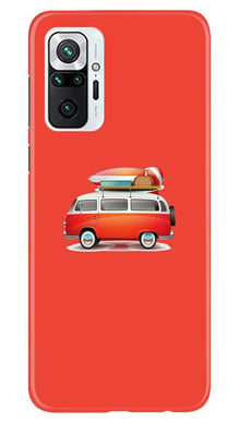 Travel Bus Mobile Back Case for Redmi Note 10 Pro (Design - 258)