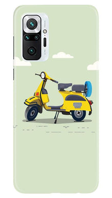 Vintage Scooter Mobile Back Case for Redmi Note 10 Pro (Design - 260)