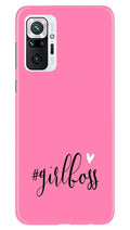 Girl Boss Pink Case for Redmi Note 10 Pro (Design No. 269)