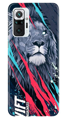 Lion Mobile Back Case for Redmi Note 10 Pro (Design - 278)