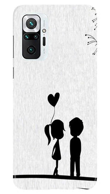 Cute Kid Couple Mobile Back Case for Redmi Note 10 Pro (Design - 283)