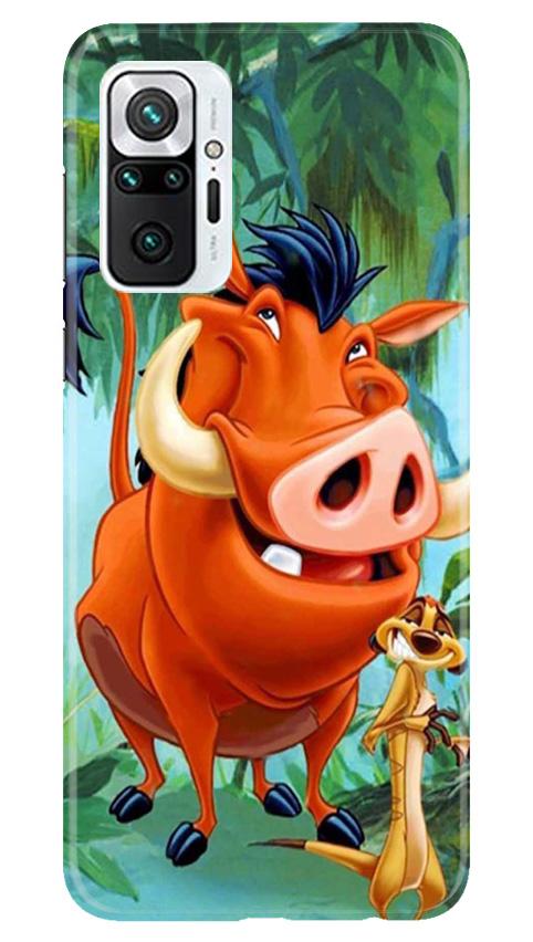 Timon and Pumbaa Mobile Back Case for Redmi Note 10 Pro Max (Design - 305)