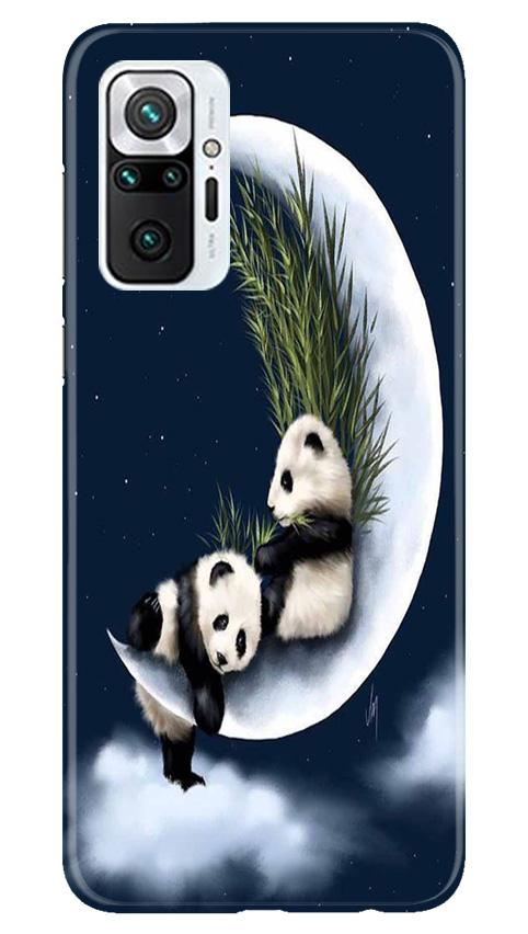 Panda Moon Mobile Back Case for Redmi Note 10 Pro Max (Design - 318)
