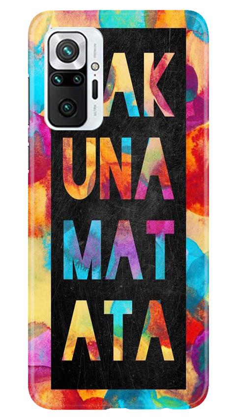 Hakuna Matata Mobile Back Case for Redmi Note 10 Pro Max (Design - 323)