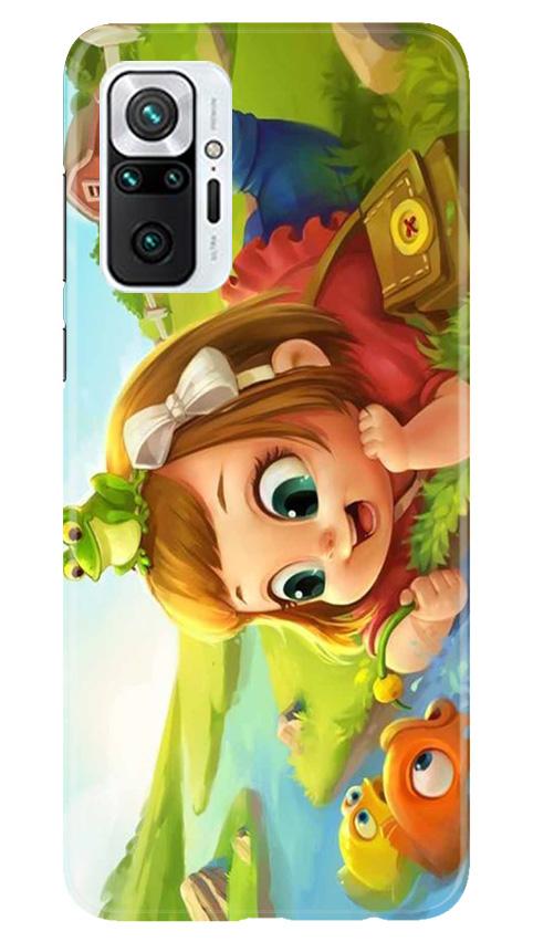 Baby Girl Mobile Back Case for Redmi Note 10 Pro Max (Design - 339)