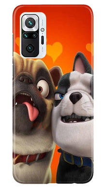 Dog Puppy Mobile Back Case for Redmi Note 10 Pro (Design - 350)